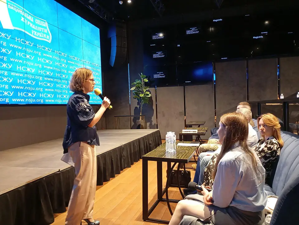 Presentation of the documentary “On The Frontier. The Heroic Story of the Journalist from the Front-Line Newspaper” took place in Parkovy