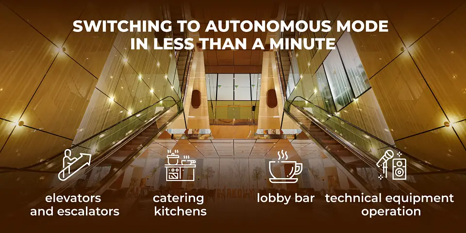 Locations with autonomous power supply