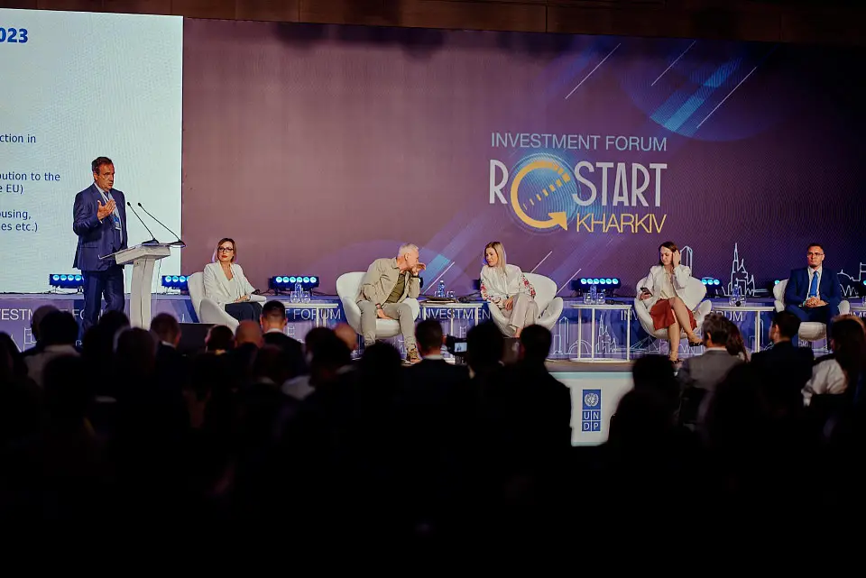 An investment forum "Kharkiv: Restart", dedicated to the restoration of the city of Kharkiv, was held at CEC Parkovy